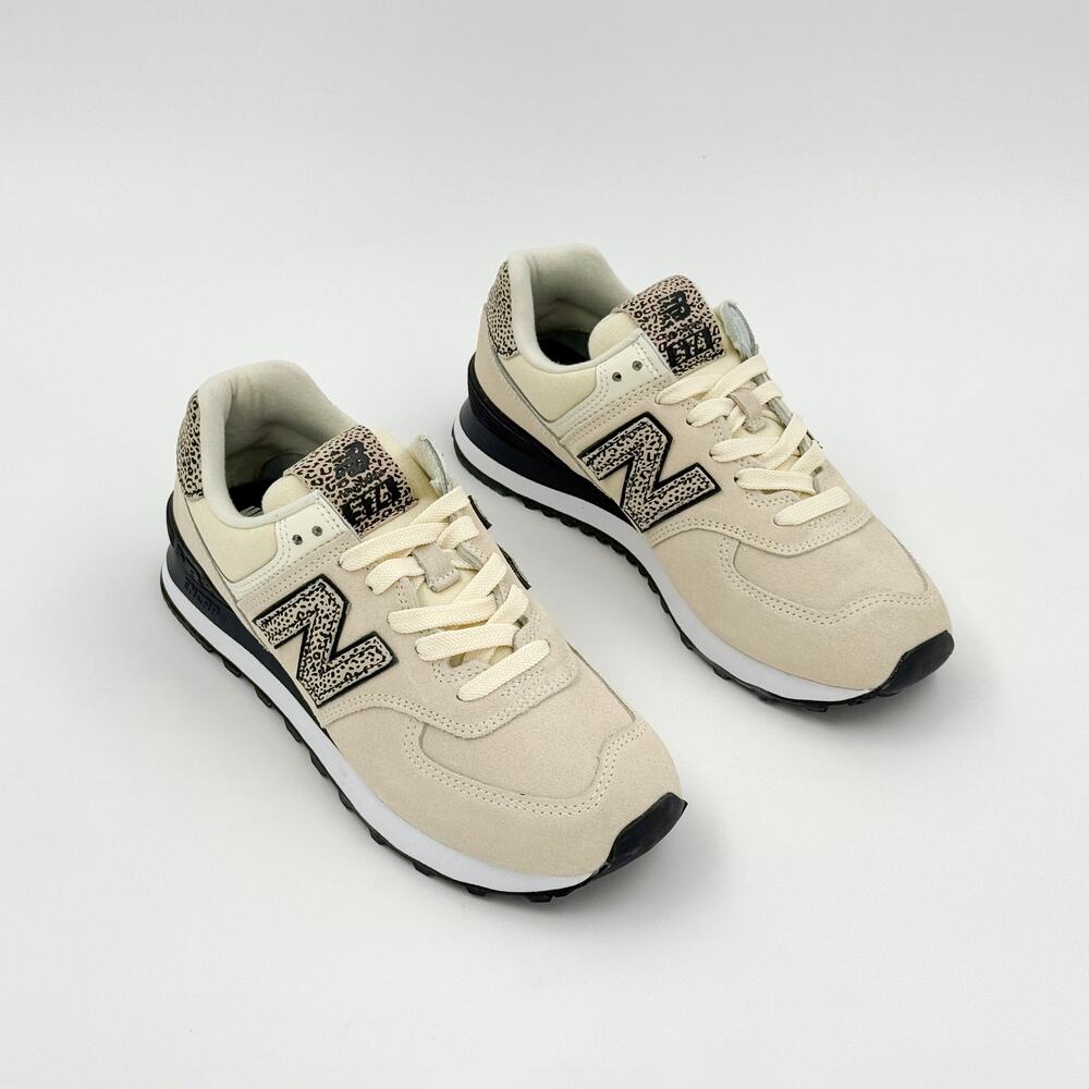 New Balance 574 WL574AND Women's Animal Print Angora Sample Sneakers
